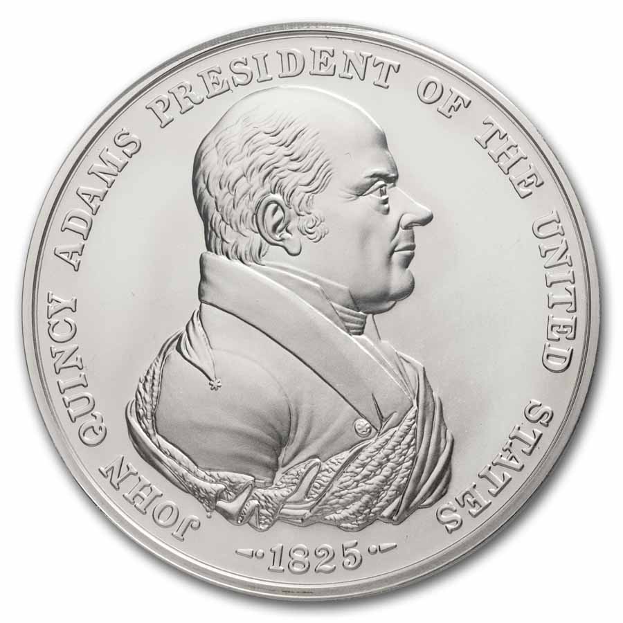 U.S. Mint Silver John Quincy Adams Presidential Medal MS-69 PCGS