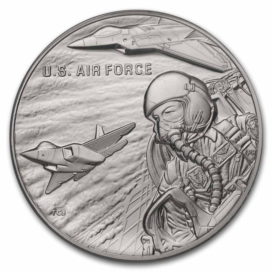 (2022) 1 oz Silver U.S. Air Force Medal MS-70 PCGS (FirstStrike)