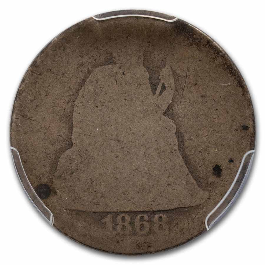 1868 Liberty Seated Dime PO-01 PCGS
