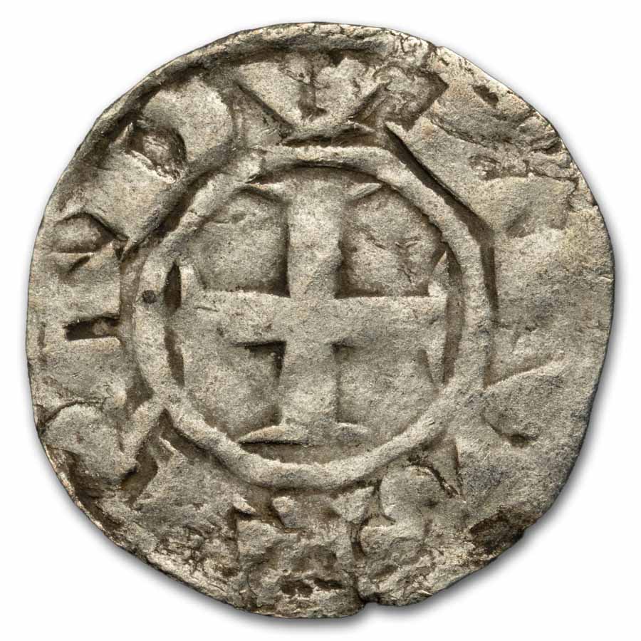 (1160-1176 AD) Kingdom of France Silver Denier Ralph VI VF