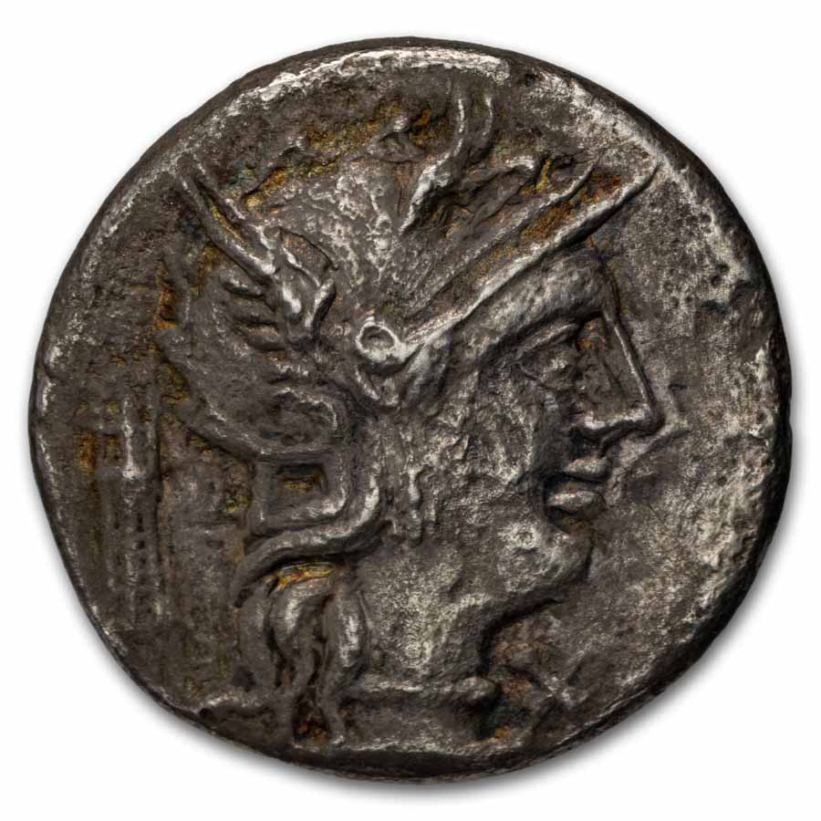Roman Republic AR Denarius M. Opimius (131 BC) VF (Cr-254/1)