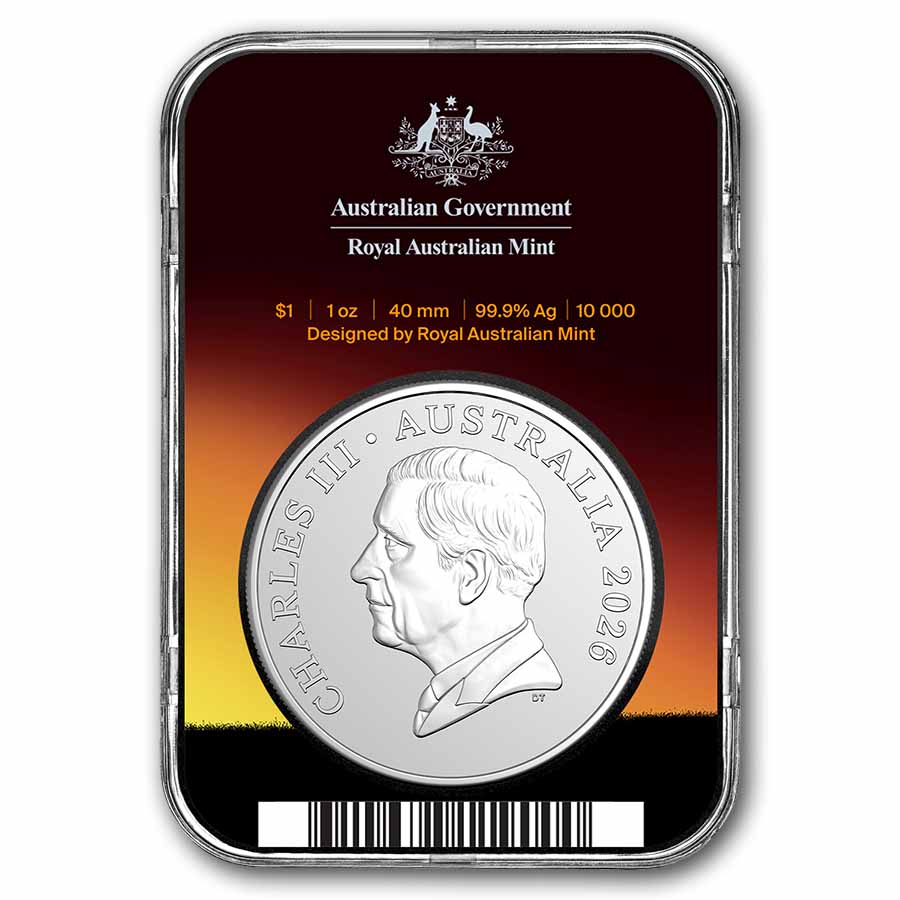2026 Australia 1 oz Silver $1 Kangaroo Frosted Uncirculated