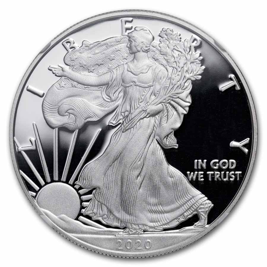 2020-W Proof American Silver Eagle PF-70 NGC (Mercanti)