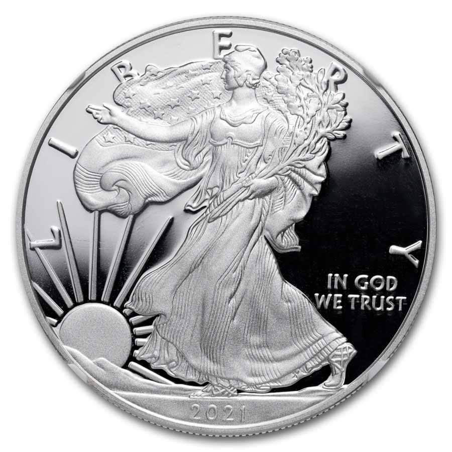 2021-W American Silver Eagle (Type 1) PF-70 NGC (Mercanti)