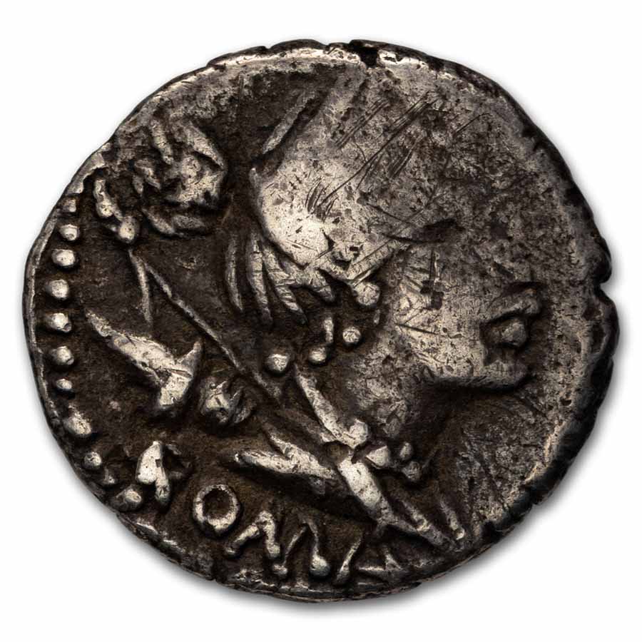 Roman Republic AR Denarius A.Albinus (96 BC) Ch F (Cr-335/9)
