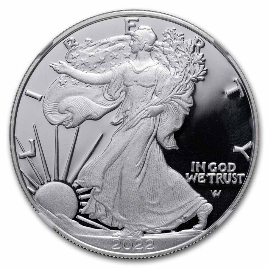 2022-W 1 oz Proof Silver Eagle PF-70 NGC (Gaudioso)