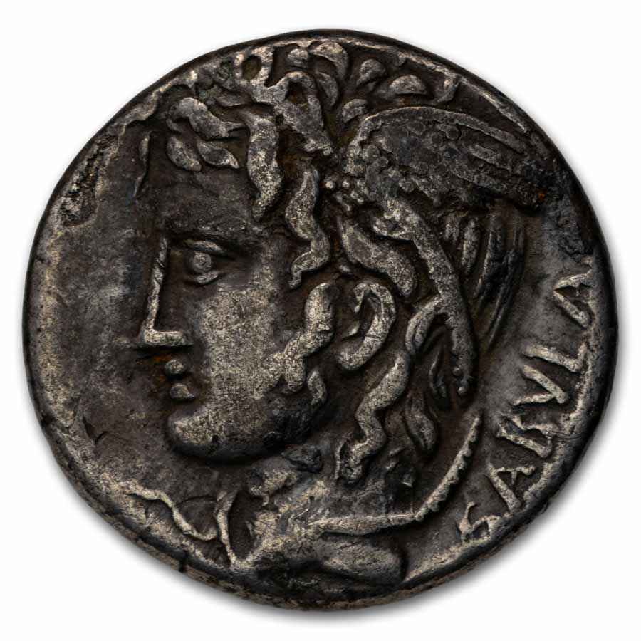 Roman Republic Silver Denarius Postumius (74 BC) VF (Cr-395/1)