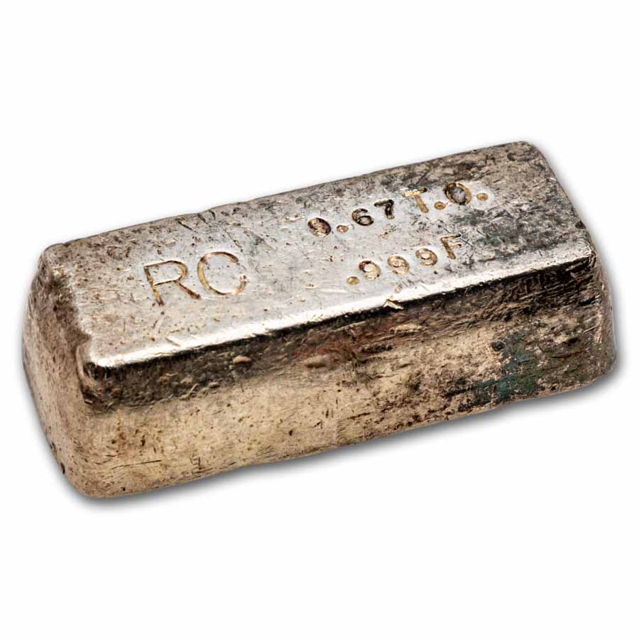 9.70+ oz Silver Bar - Vintage Silver Bar