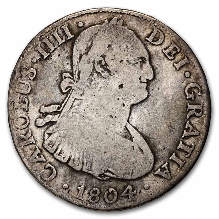 Spanish Colonial Silver 4 Reales Portrait Avg Circ