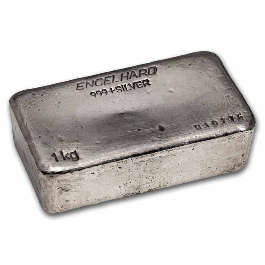 1 kilo Silver Bar - Engelhard-Aust. (SCCC Reverse Stamp, #10776)