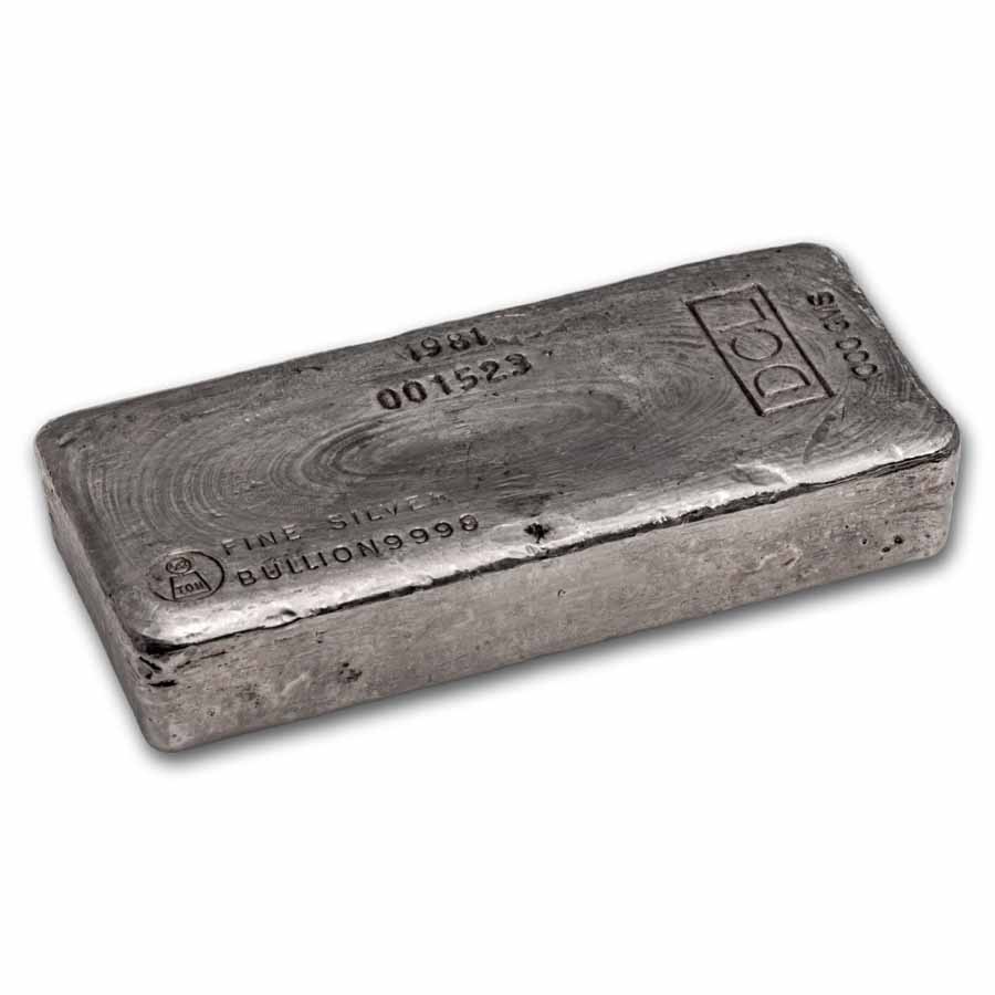 1 kilo Silver Bar - Vintage 1981 Harrington (DCL Stamp, #1523)