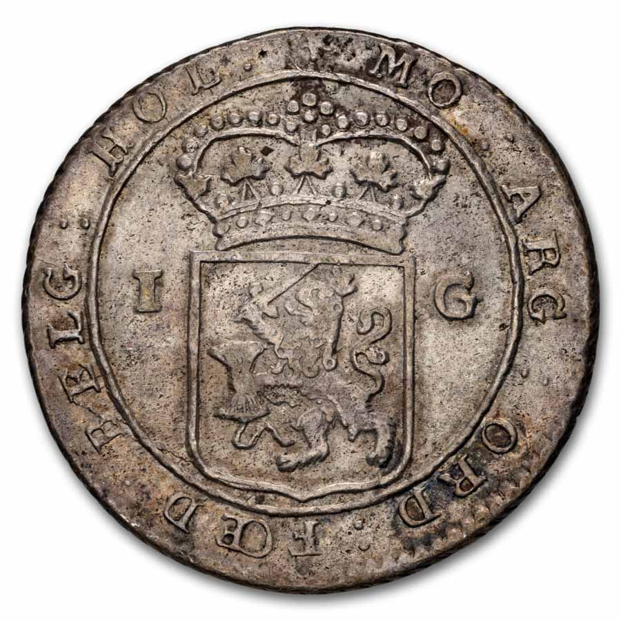 1802 Netherlands East Indies Silver 1 Gulden XF