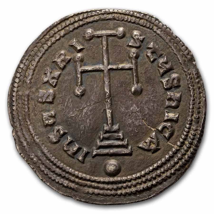 Byzantine AR Miliaresion Leo VI (886-912) Ch XF (Full Rings)