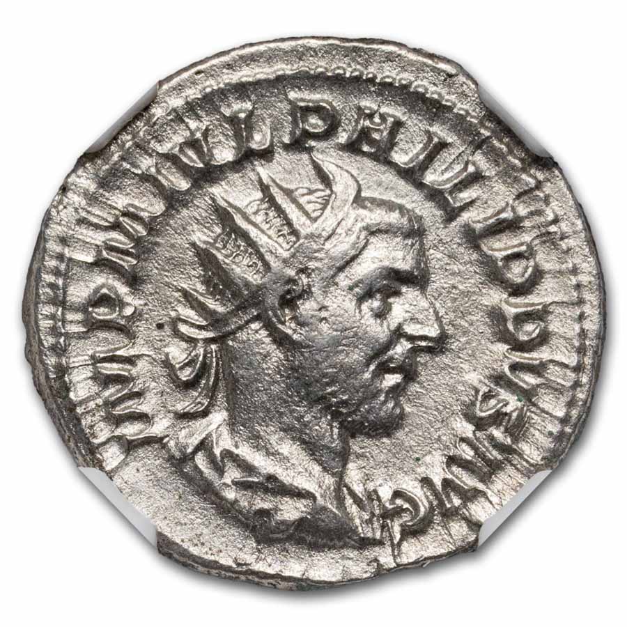Roman Empire AR Double Denarius Philip I (244-249 AD) Ch XF NGC