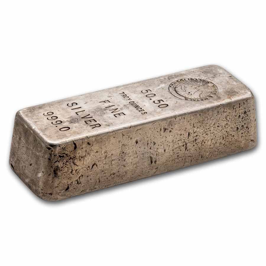 50.50 oz Silver Bar - Consolidated Mines and Metals (#62784)