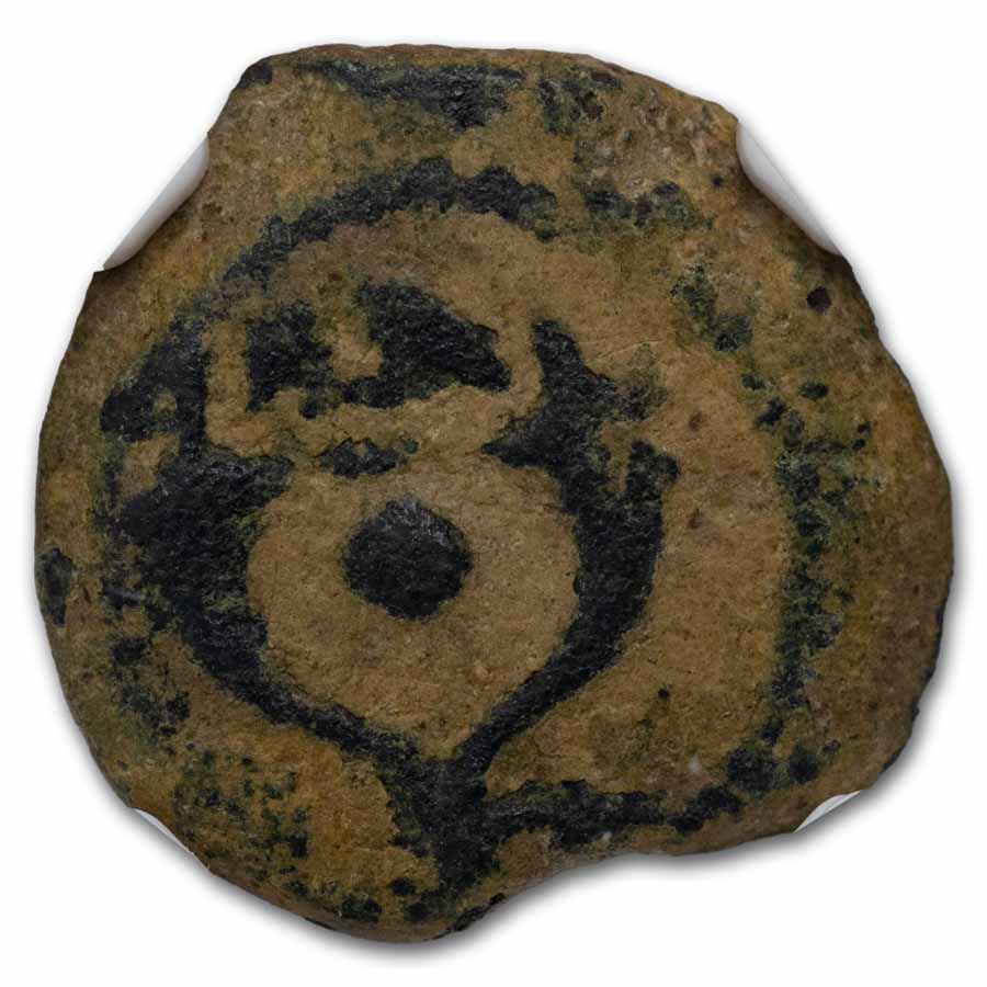 Judaea Maccabean Kings (135-37 BC) Widow's Mite Ch F NGC