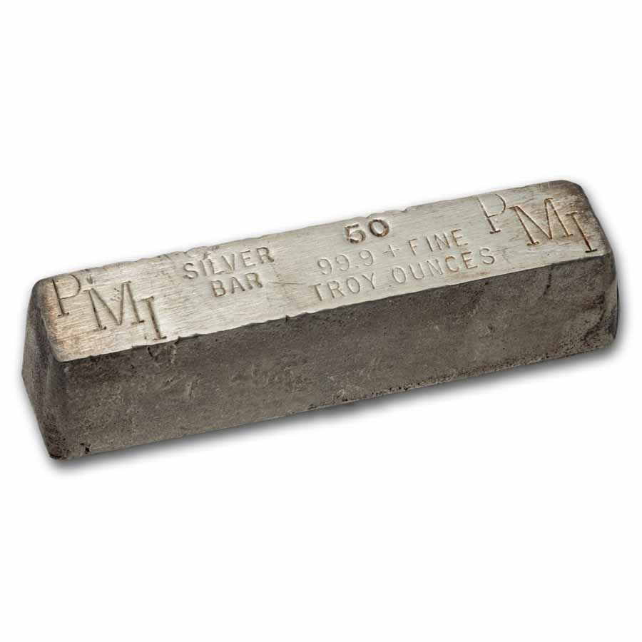 50 oz Silver Bar - PMI