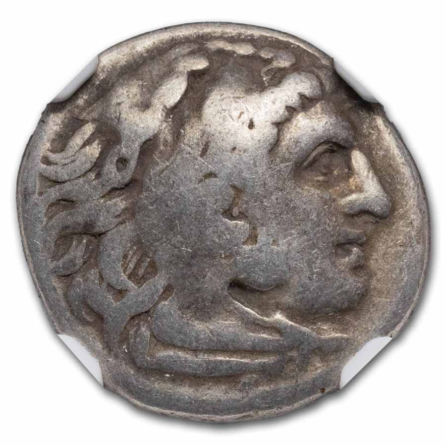 Macedonia AR Silver Drachm Philip III (323-317 BC) VG NGC