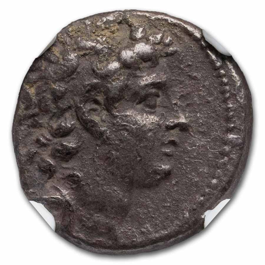 Seleucid Kingdom Silver Drachm Antiochus VI (144-142 BC) VF NGC