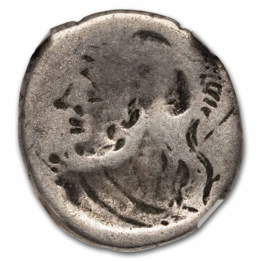 Roman Rep. AR Denarius Lent./Clodianus (88 BC) VG NGC (Brockage)