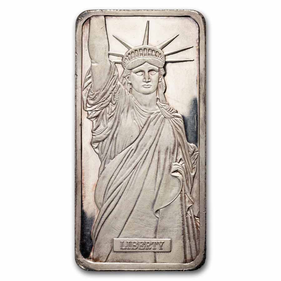 10 oz Silver Bar - Johnson Matthey (Liberty, MTB, Scruffy)
