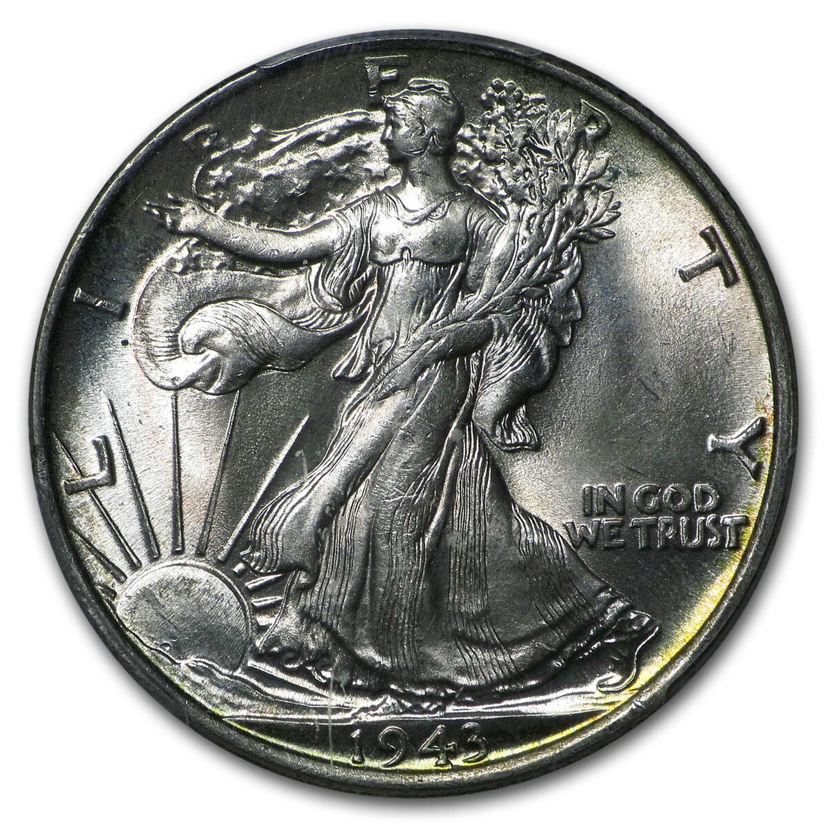 1943 Walking Liberty Half Dollar MS-64 PCGS