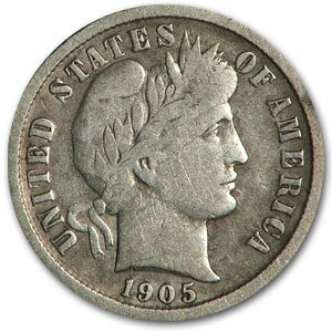 1905-O Barber Dime VG