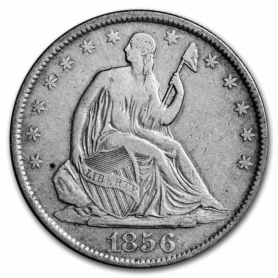 1856-O Liberty Seated Half Dollar VF (Details)