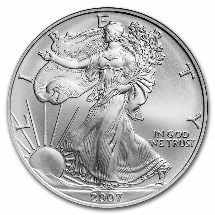 2007-W Burnished American Silver Eagle MS-70 NGC