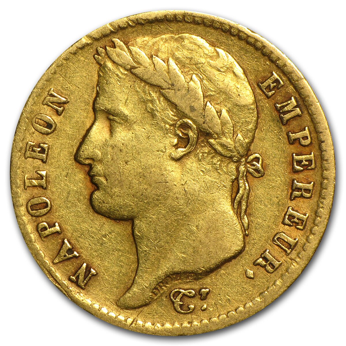 1807-1815 France Gold 20 Francs Napoleon I Avg Circ
