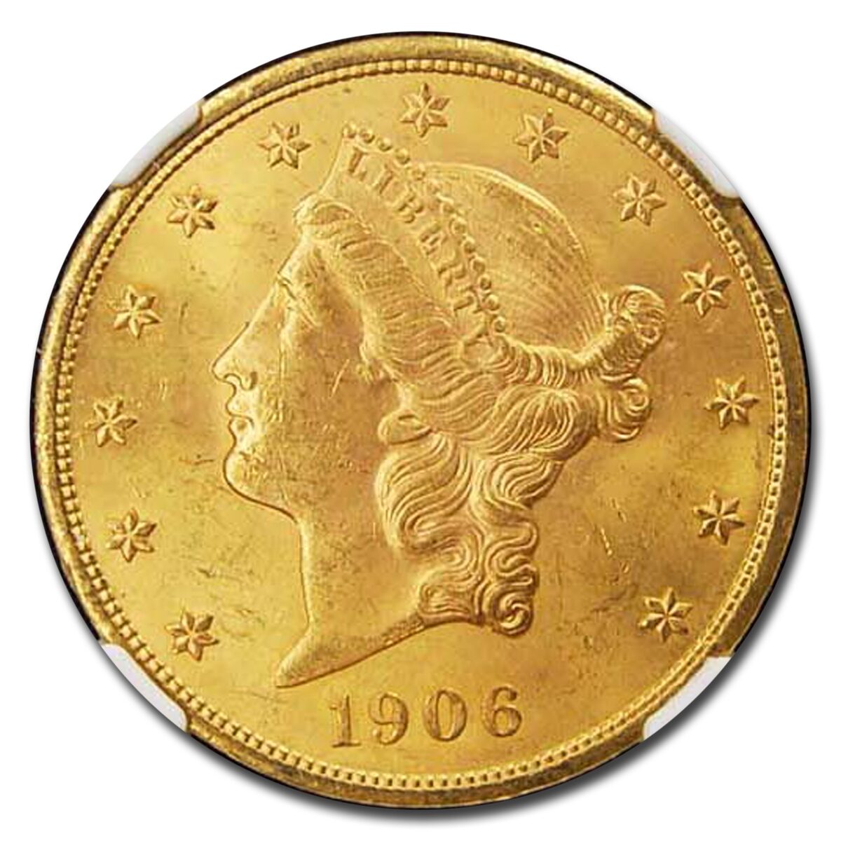 1906-D $20 Liberty Gold Double Eagle MS-63 NGC