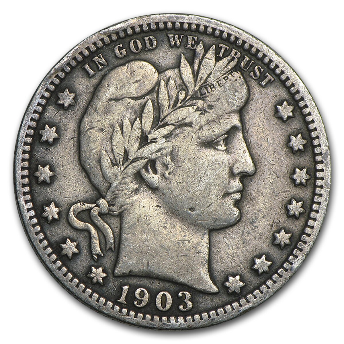 1903 Barber Quarter Fine