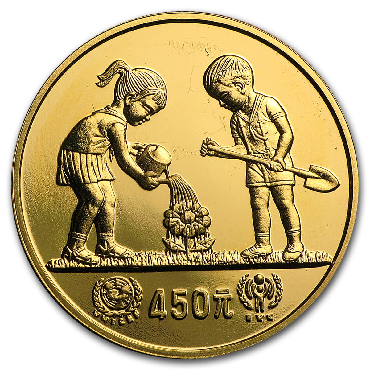 1979 China Gold 450 Yuan Year of the Child Proof