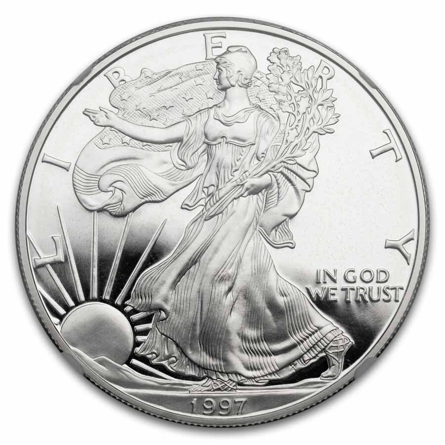 1997-P Proof American Silver Eagle PF-70 NGC