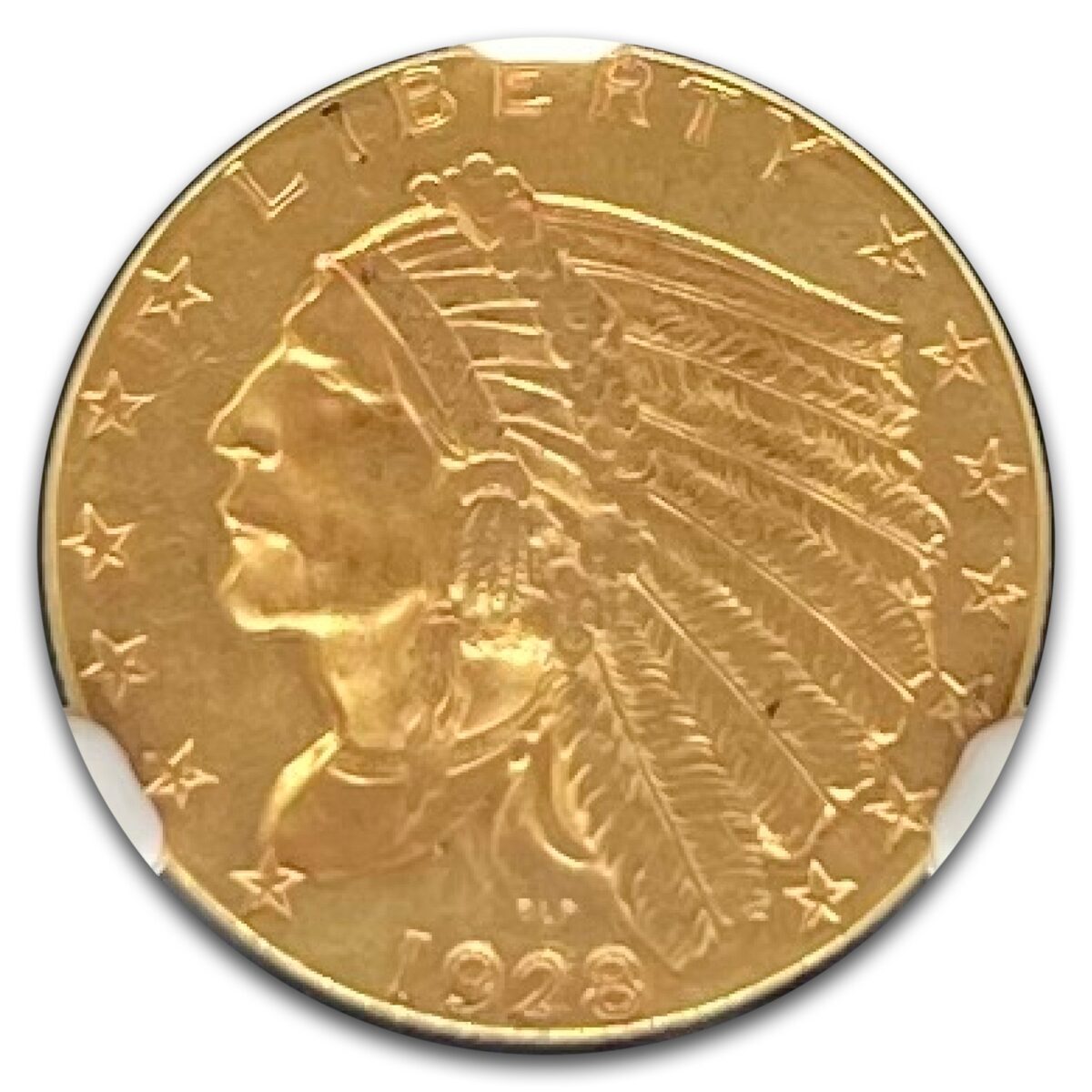 1928 $2.50 Indian Gold Quarter Eagle AU-58 NGC