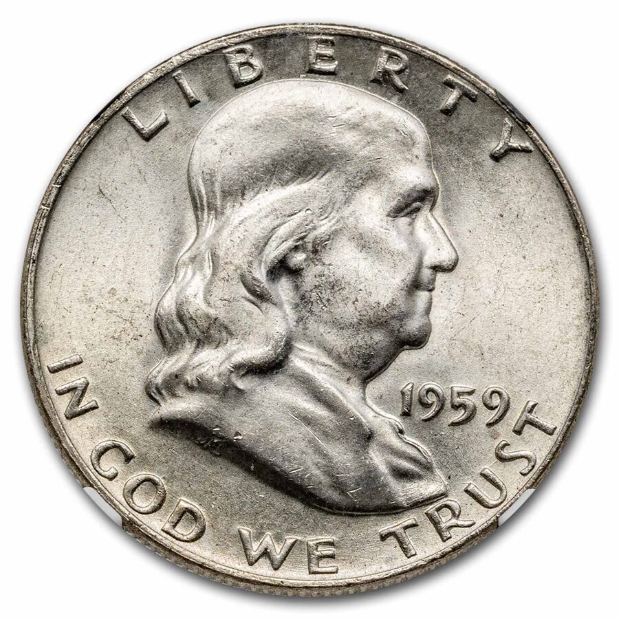 1959-D Franklin Half Dollar MS-64 NGC