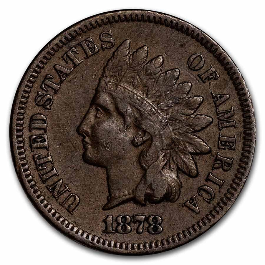 1878 Indian Head Cent VF