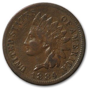 1884 Indian Head Cent VF