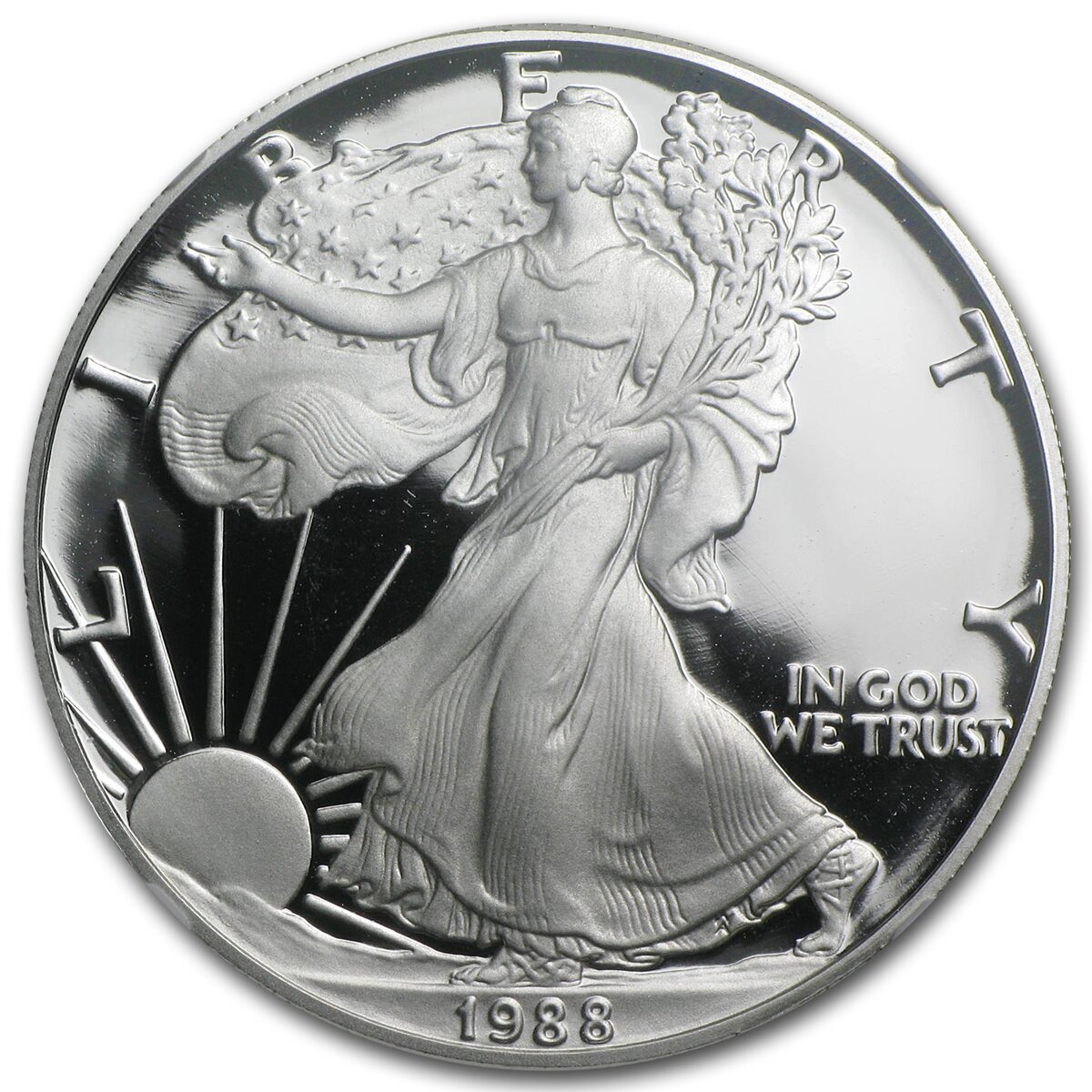 1988-S Proof American Silver Eagle PF-70 NGC