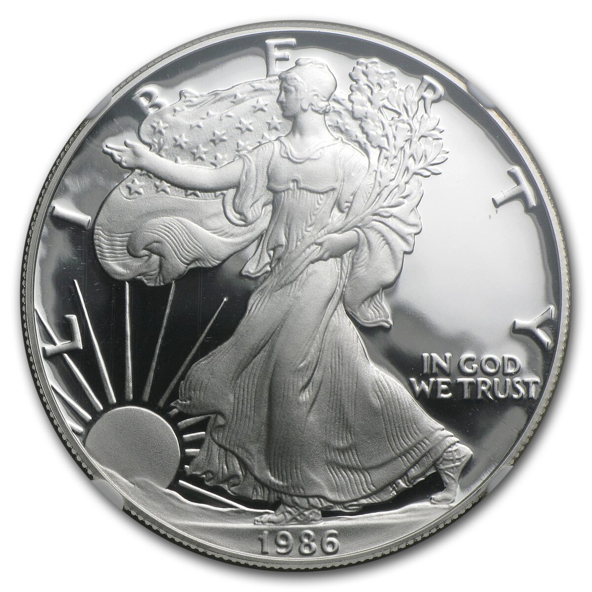 1986-S Proof American Silver Eagle PF-70 NGC