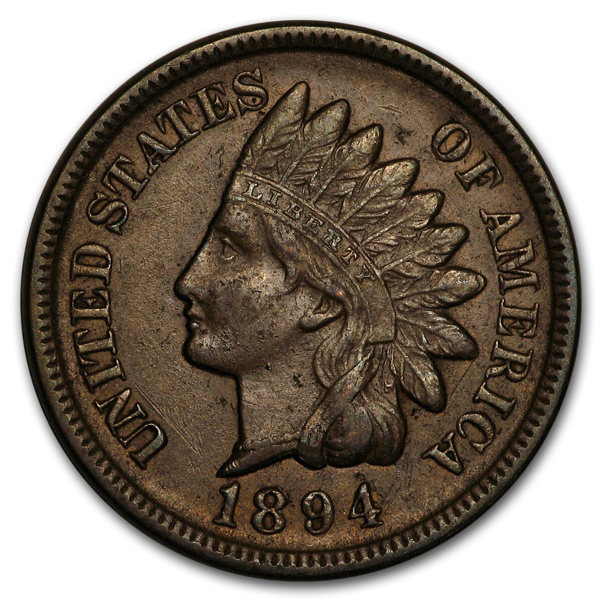 1894 Indian Head Cent AU