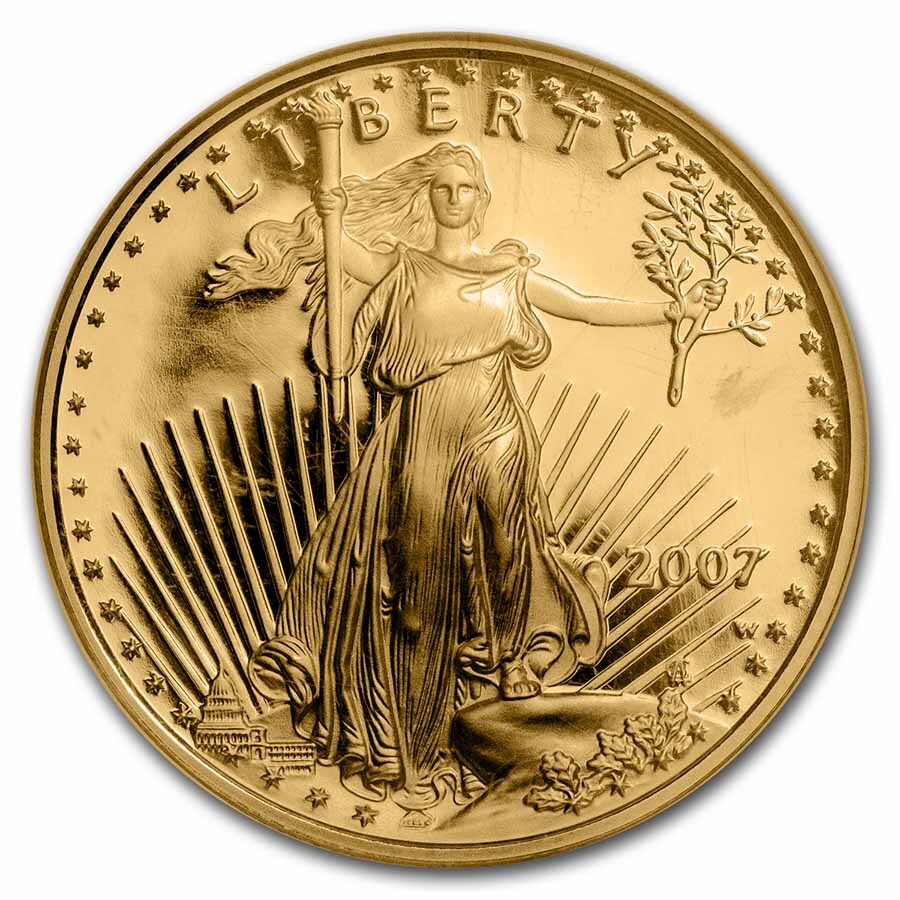 2007-W 1/2 oz Proof American Gold Eagle PF-70 UCAM NGC
