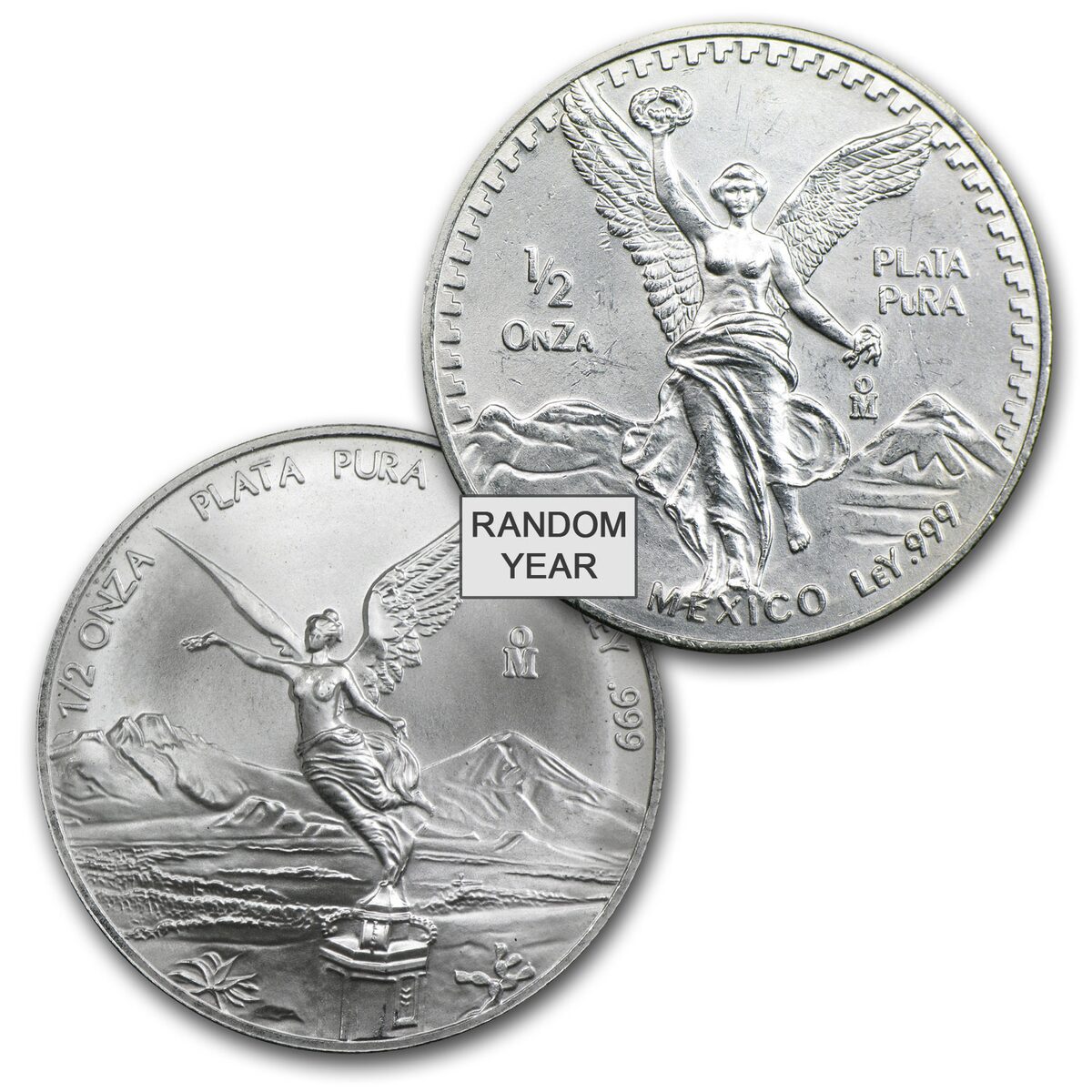 Mexico 1/2 oz Silver Libertad BU (Random Year)