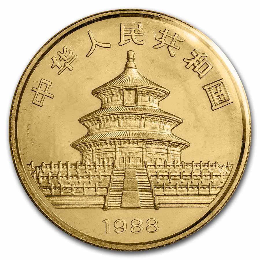1988 China 1 oz Gold Panda Proof (Sealed)