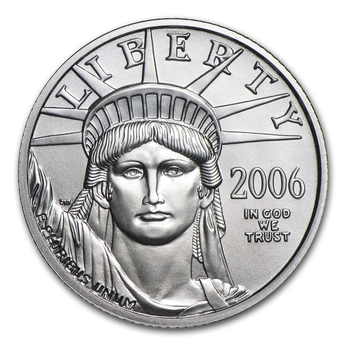 2006-W 1/4 oz Burnished American Platinum Eagle (w/Box & COA)