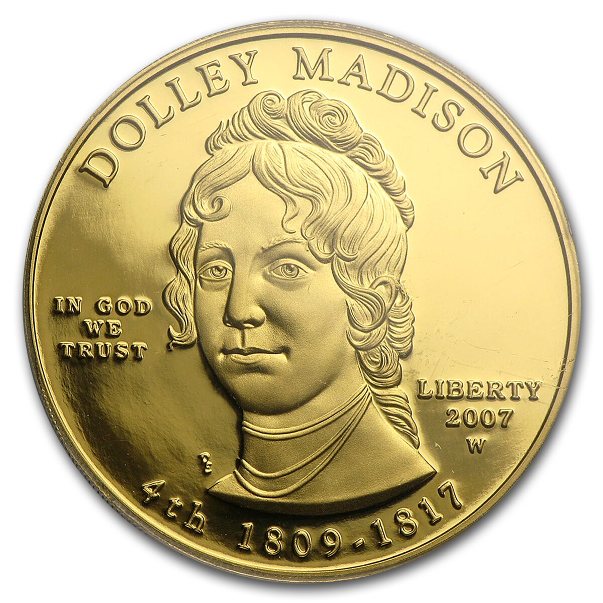 2007-W 1/2 oz Proof Gold Dolley Madison PR-69 PCGS