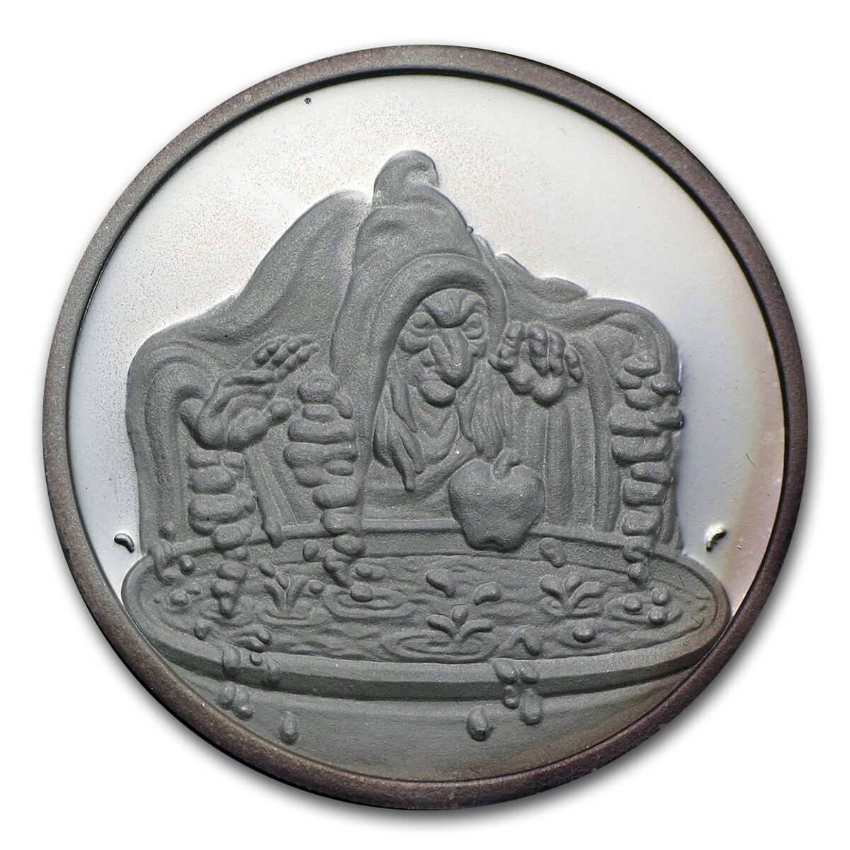 1 oz Silver - Disney's Snow White 50th Anniv (Witch, w/Box & COA)