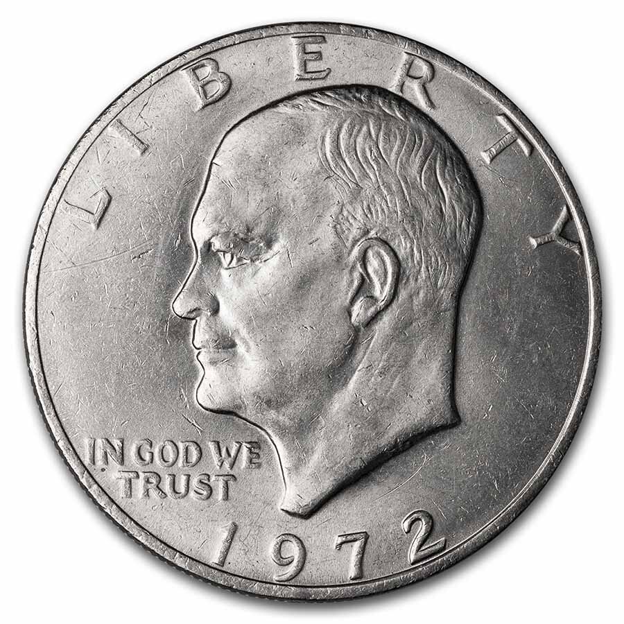 1972 Clad Eisenhower Dollar BU (Type 2)