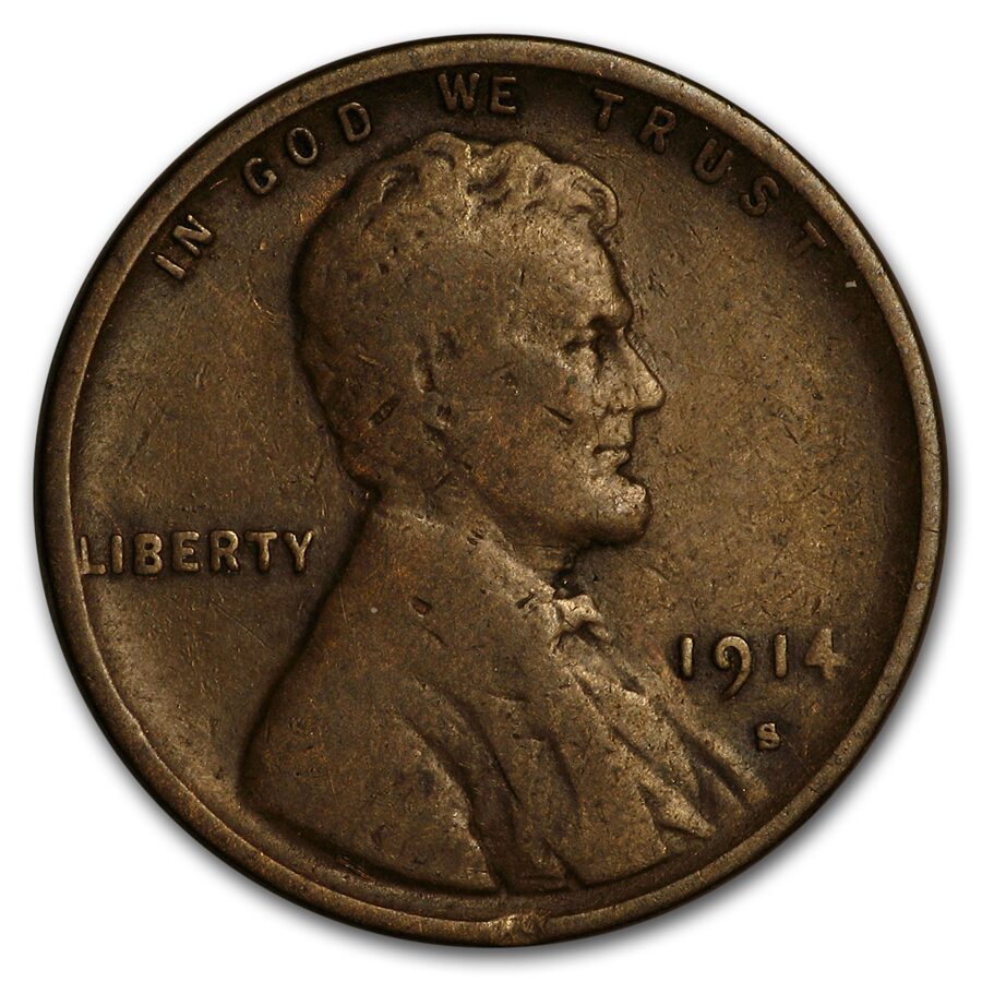 1914-S Lincoln Cent VG