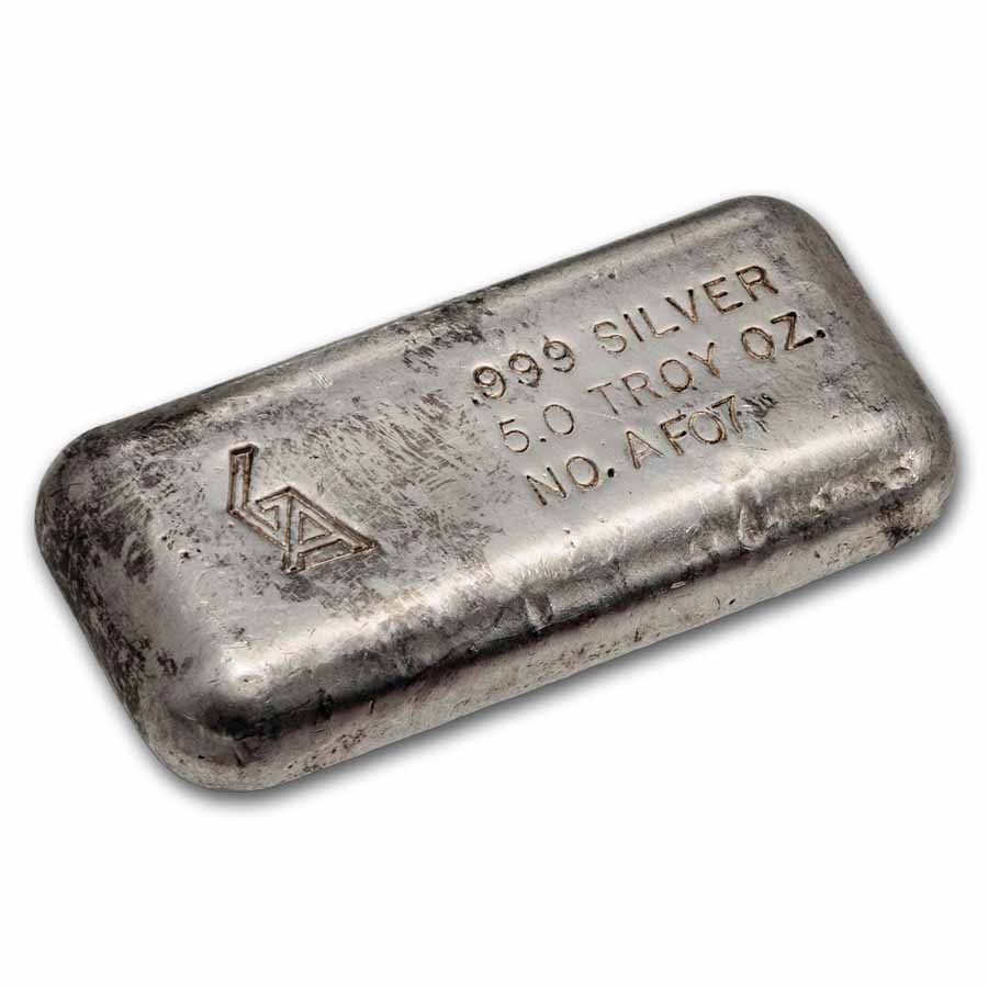 5 oz Silver Bar - Golden Analytical